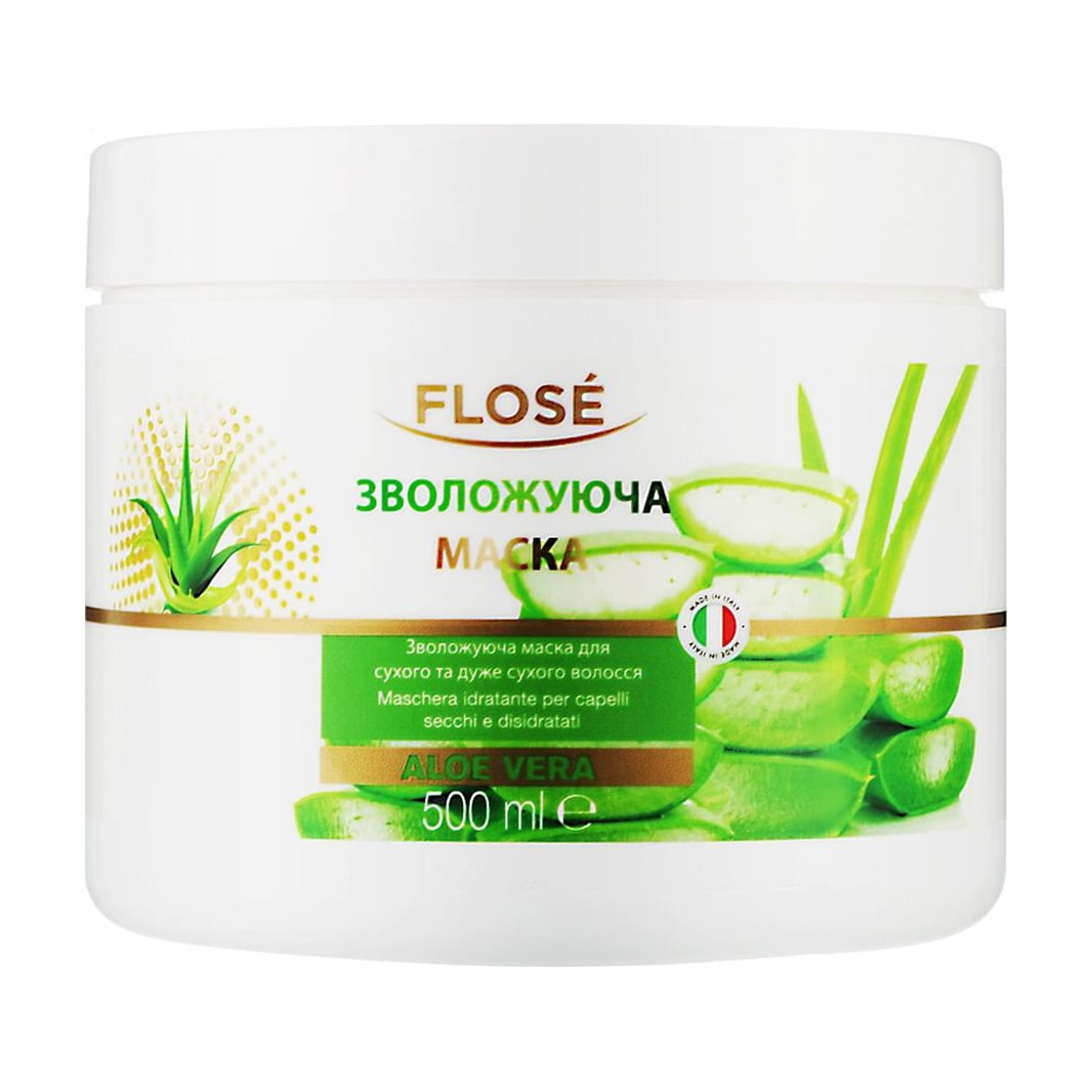 Зволожувальна маска Flose Aloe Vera Hydrating Mask для сухого та дуже сухого волосся, 500 мл